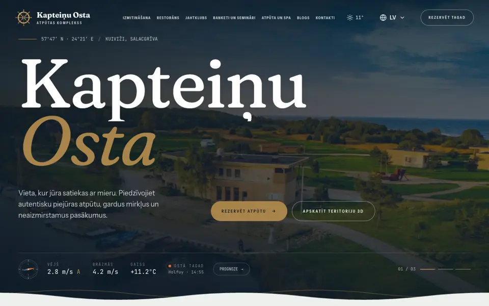 Kapteiņu Ostas mājaslapa